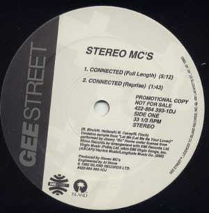 Stereo MC's – Connected - VG+ 12" Single Record USA Promo Vinyl - Trip Hop / Downtempo / Electronic - Shuga Records