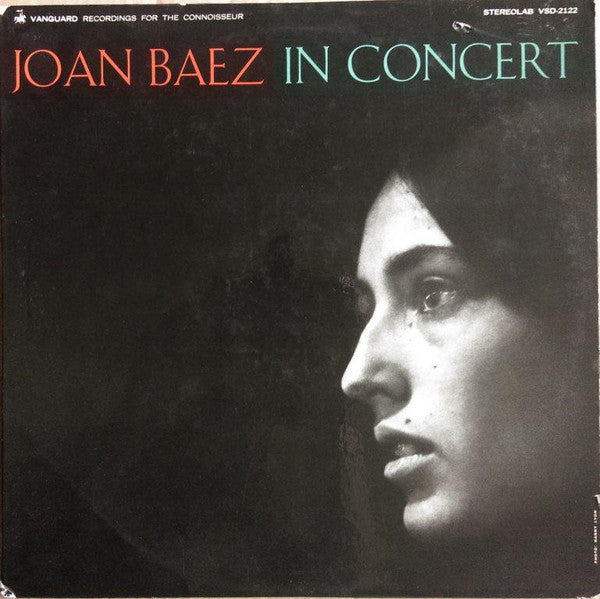 Joan Baez - In Concert (1962) - VG+ LP Record 1963 Vanguard Stereo USA Vinyl - Folk / Soft Rock - Shuga Records