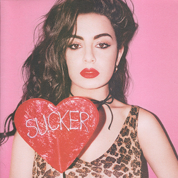 Charli XCX - Sucker - Mint- LP Record 2015 Atlantic Neon Gold Urban Outfitters Exclusive Pink Vinyl & Sticker Sheet - Pop - Shuga Records