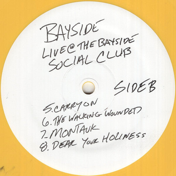 Bayside - Live @ The Bayside Social Club (2008) - Mint- 2 LP Record 2014 Victory USA Yellow Vinyl & Download - Pop Punk / Rock & Roll - Shuga Records