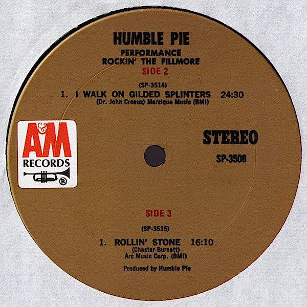 Humble Pie - Performance Rockin' The Fillmore - VG+ 2 LP Record 1971 A&M Vinyl - Blues Rock