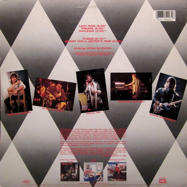 Marillion - Brief Encounter - Mint- LP Record 1986 Capitol USA Original Vinyl - Hard Rock / Symphonic Rock / Prog Rock - Shuga Records