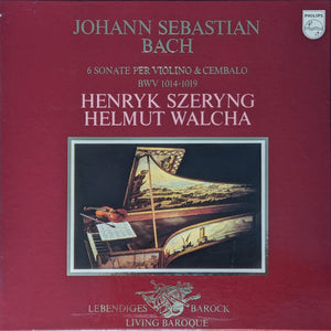 Henryk Szeryng & Helmut Walcha - Bach - 6 Sonatas For Violin And Harpsichord - Mint- 2 LP Record Box Set 1969 Philips Netherlands Vinyl & Booklet - Classical / Baroque - Shuga Records