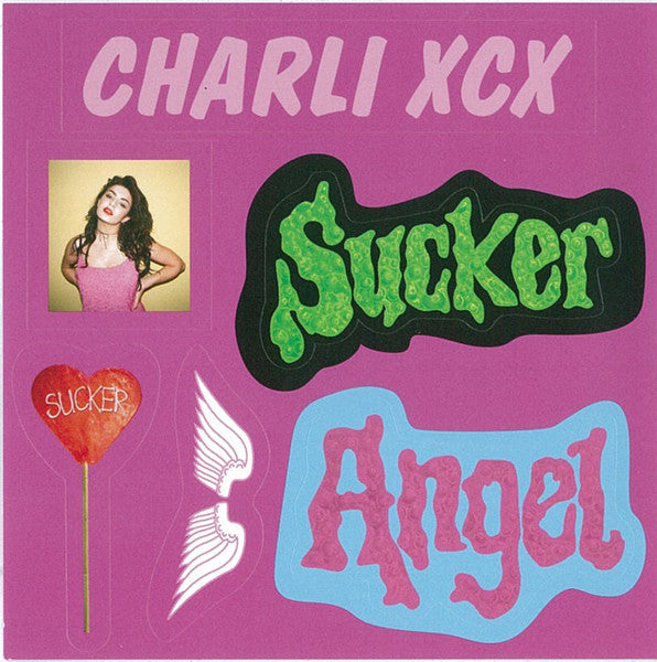Charli XCX - Sucker - Mint- LP Record 2015 Atlantic Neon Gold Urban Outfitters Exclusive Pink Vinyl & Sticker Sheet - Pop - Shuga Records