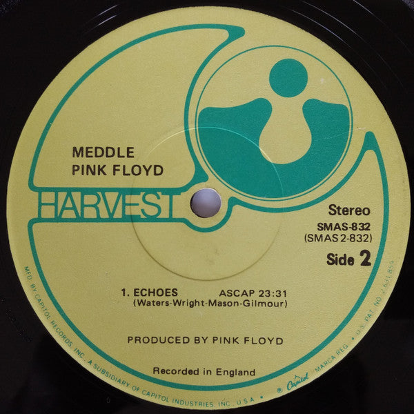 Pink Floyd - Meddle - VG+ LP Record 1971 Harvest USA Original Vinyl - Psychedelic Rock / Prog Rock - Shuga Records