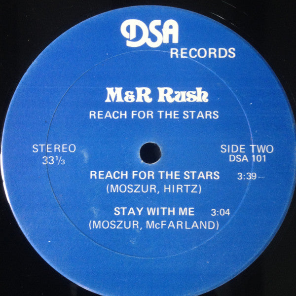 M&R Rush - Reach For The Stars! - Mint- 10" EP Record 1980 DSA USA Vinyl & Insert - Chicago Rock & Roll - Shuga Records
