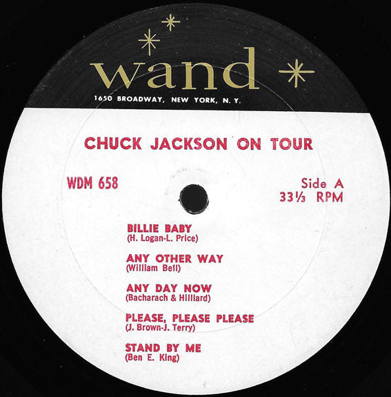 Chuck Jackson – On Tour - VG+ LP Record 1964 Wand USA Mono Vinyl - Soul / Rhythm & Blues - Shuga Records