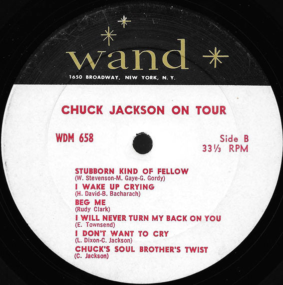Chuck Jackson – On Tour - VG+ LP Record 1964 Wand USA Mono Vinyl - Soul / Rhythm & Blues - Shuga Records