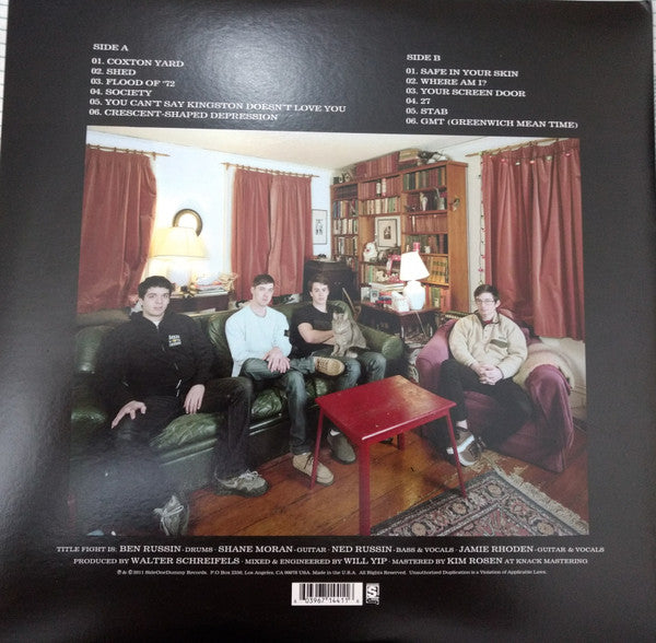 Title Fight - Shed - VG+ LP Record 2011 SideOneDummy Vinyl & Download - Hardcore / Punk - Shuga Records