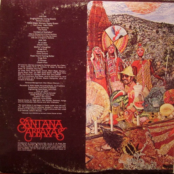 Santana - Abraxas - VG+ LP Record 1970 Columbia USA Vinyl - Psychedelic Rock / Latin / Fusion - Shuga Records