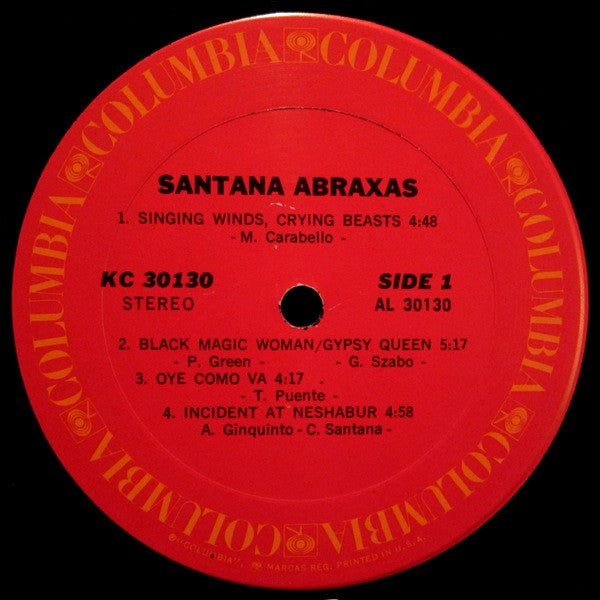 Santana - Abraxas - VG+ LP Record 1970 Columbia USA Vinyl - Psychedelic Rock / Latin / Fusion - Shuga Records