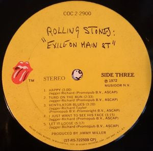 The Rolling Stones - Exile on Main St. - VG+ 2 LP Record 1972 Rolling Stones Records USA Original with Inner Sleeves - Classic Rock / Blues Rock - Shuga Records