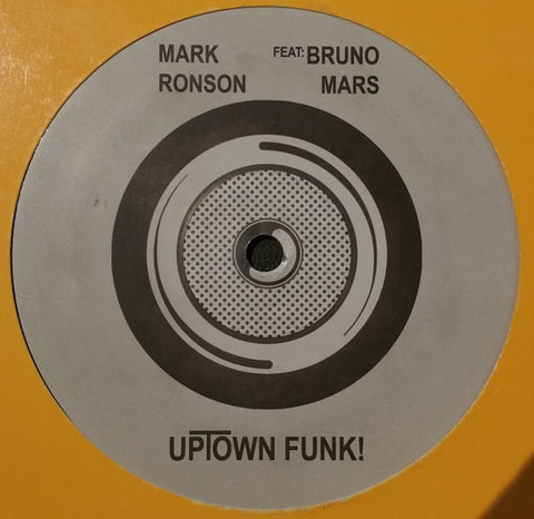 Mark Ronson Feat. Bruno Mars – Uptown Funk - New 12" Single Record 2015 Blue Vinyl- Pop / Funk