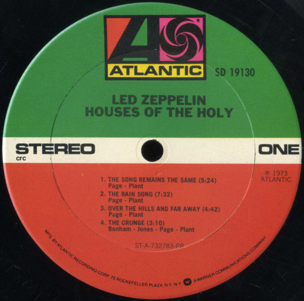 Led Zeppelin - Houses Of The Holy (1973) - Mint- LP Record 1977 Atlantic CRC Club Edition USA Vinyl - Classic Rock / Blues Rock - Shuga Records