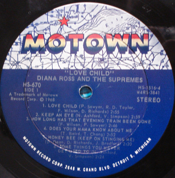 Diana Ross And The Supremes - Love Child - VG+ LP Record 1968 Motown Stereo Original Vinyl - Soul / Rhythm & Blues - Shuga Records