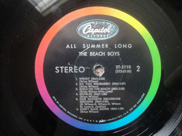 The Beach Boys - All Summer Long - VG+ LP Record 1964 Capitol Original Press USA Vinyl - Pop Rock / Surf Rock - Shuga Records