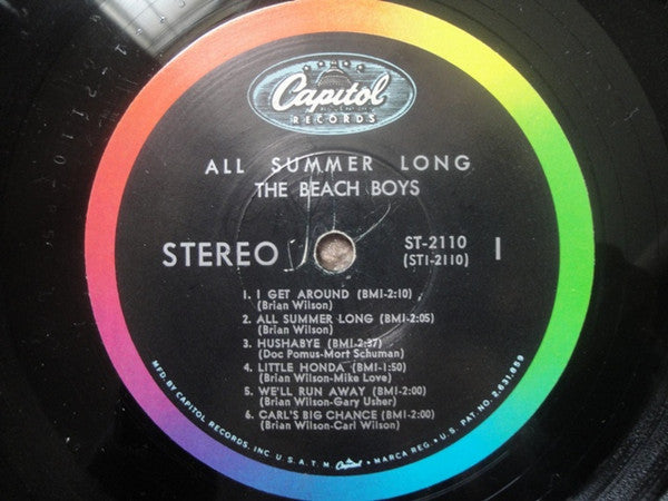 The Beach Boys - All Summer Long - VG+ LP Record 1964 Capitol Original Press USA Vinyl - Pop Rock / Surf Rock - Shuga Records