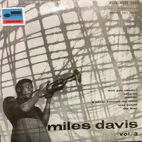 Miles Davis – Vol. 3 - New 10" LP Record 2015 Blue Note Vinyl - Jazz / Bop