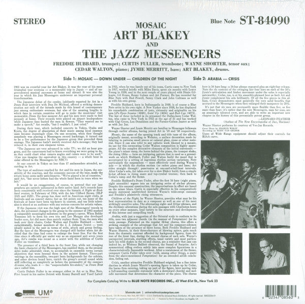 Art Blakey & The Jazz Messengers - Mosaic (1961) - New LP Record 2015 Blue Note Vinyl - Jazz / Hard Bop - Shuga Records