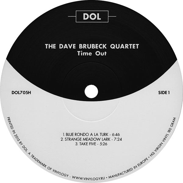 The Dave Brubeck Quartet - Time Out (1959) - Mint- LP Record 2015 DOL 180 gram Vinyl - Jazz / Hard Bop - Shuga Records