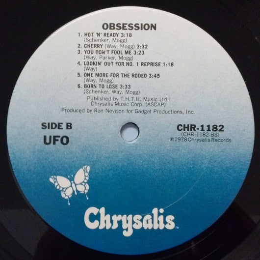 UFO - Obsession - Mint- LP Record 1978 Chrysalis USA Original Vinyl - Hard Rock / Rock & Roll - Shuga Records