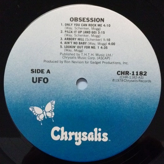 UFO - Obsession - Mint- LP Record 1978 Chrysalis USA Original Vinyl - Hard Rock / Rock & Roll - Shuga Records