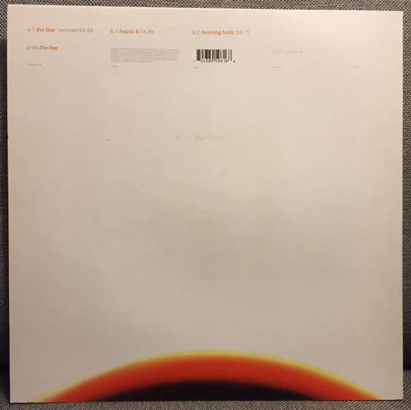 µ-Ziq - The Fear - 12" Single Record 1999 Hut Virgin UK Vinyl - IDM / Experimental - Shuga Records