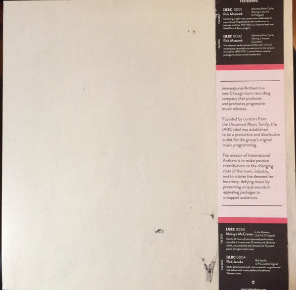 Rob Mazurek - Alternate Moon Cycles - Mint- LP Record 2014 International Anthem Vinyl & Insert - Jazz / Avant-garde / Free Improvisation