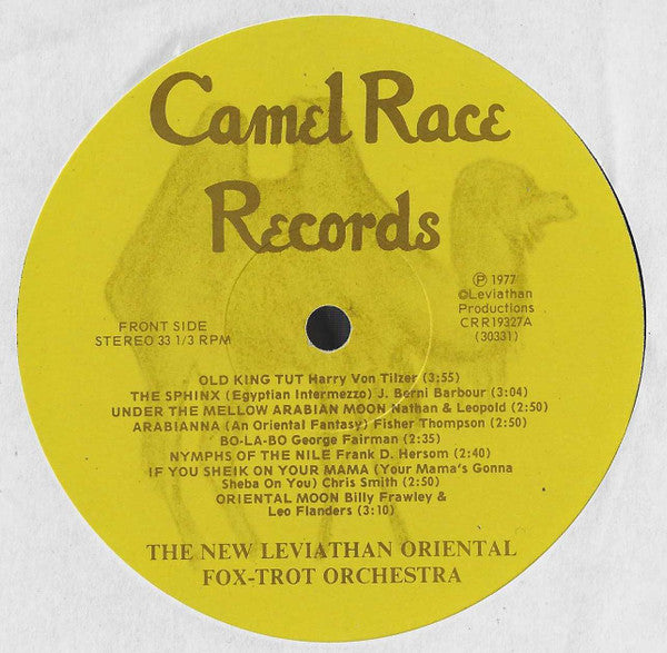 The New Leviathan Oriental Foxtrot Orchestra - Old King Tut - Mint- LP Record 1977 Camel Race USA Vinyl & Insert - Private Press Jazz / Middle East - Shuga Records
