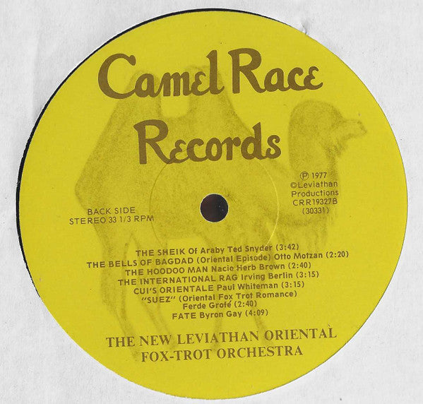 The New Leviathan Oriental Foxtrot Orchestra - Old King Tut - Mint- LP Record 1977 Camel Race USA Vinyl & Insert - Private Press Jazz / Middle East - Shuga Records