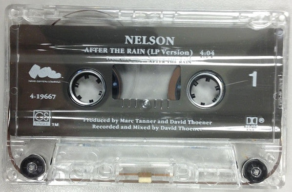 Nelson – After The Rain - VG+ Cassette Single 1991 DGC USA Tape