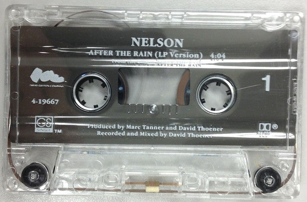 Nelson – After The Rain - VG+ Cassette Single 1991 DGC USA Tape - Pop Rock / Hard Rock