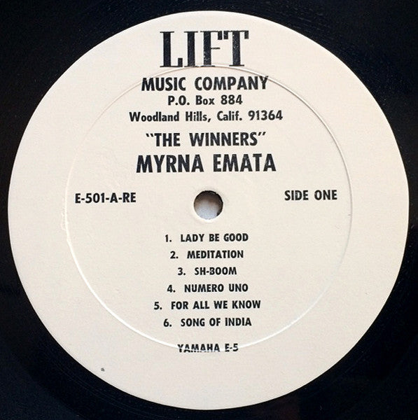 Myrna Emata & Sherry Emata - The Winners! - New LP Record 1974 California USA Private Press Vinyl - Jazz / Lounge - Shuga Records