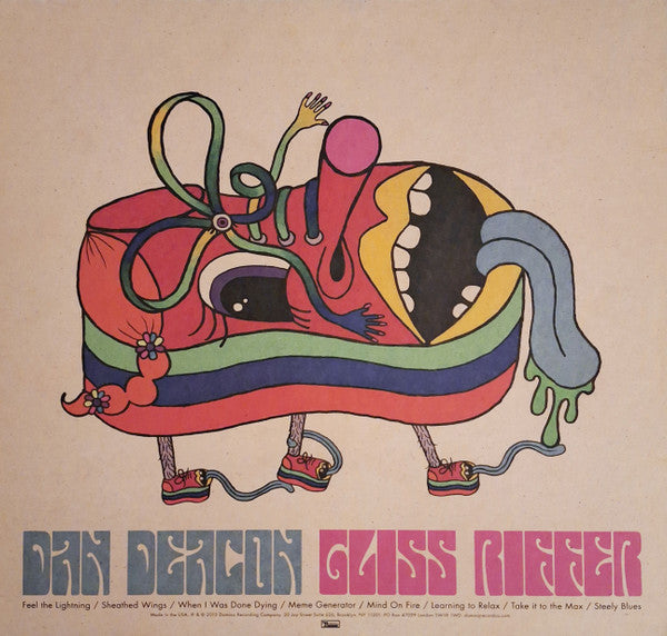 Dan Deacon - Gliss Riffer (2015) - Mint- LP Record 2023 Domino Vinyl - Electronic / Experimental / Synth-pop - Shuga Records