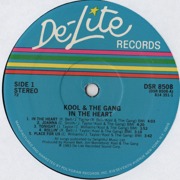 Kool & The Gang - In The Heart - Mint- LP Record 1983 De-Lite USA Vinyl - Funk / Disco - Shuga Records