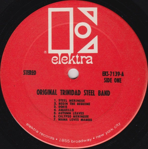 The Original Trinidad Steel Band - The Original Trinidad Steel Band - VG+ LP Record 1969 Elektra USA Vinyl - Reggae / Steel Band - Shuga Records
