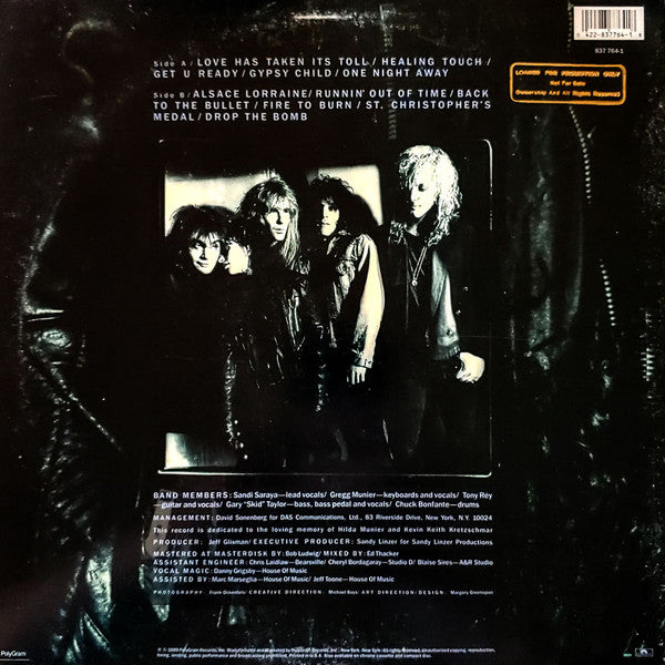 Saraya – Saraya - VG+ LP Record 1989 Polydor USA Promo Vinyl - Pop Rock / Hard Rock - Shuga Records