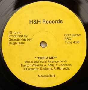 MasqueRaid - Side A Me / Party Bad - VG+ 12" Single Record 1986 H&H Canada Vinyl - Reggae / Soca / Calypso - Shuga Records