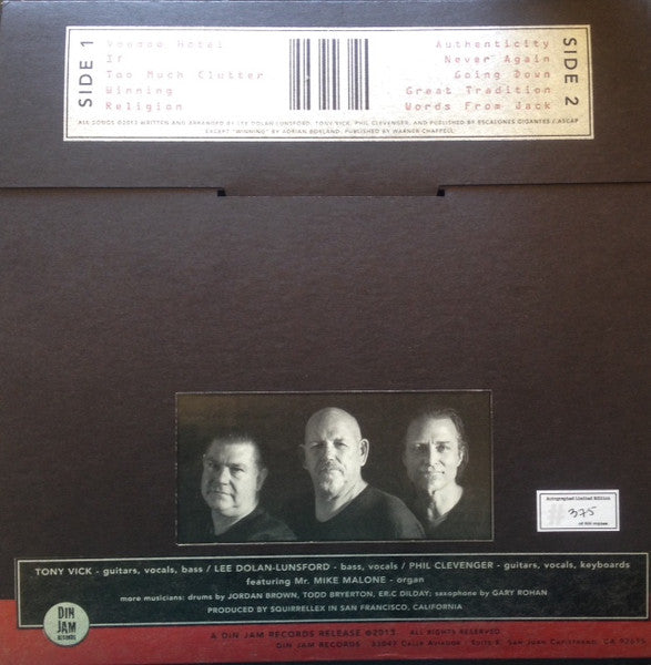Signed Autographed - Din - Authenticity - New LP Record 2013 Dim Jam Vinyl, CD & Numbered - Indie Rock - Shuga Records