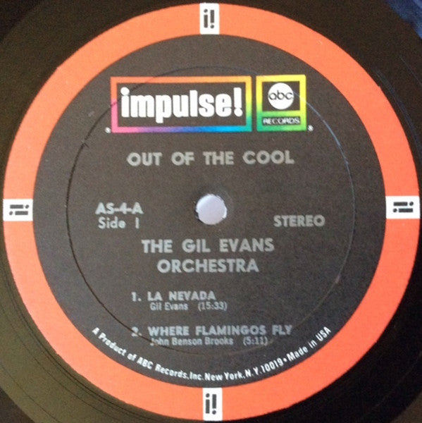 The Gil Evans Orchestra - Out Of The Cool (1961) - VG+ LP Record 1968 Impulse! USA Stereo Vinyl - Jazz / Hard Bop - Shuga Records