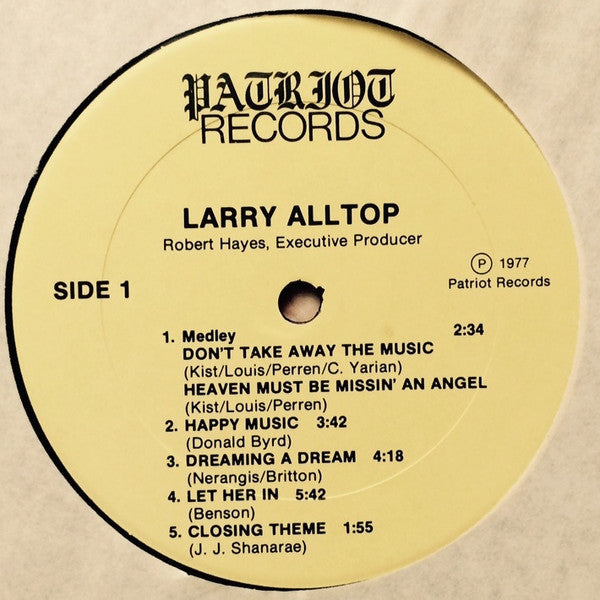 Larry Alltop & The Exciters Band - Live at The Navarone Chicago - Mint- (VG+ cover) LP Record USA Vinyl - Funk / Soul / R&B - Shuga Records
