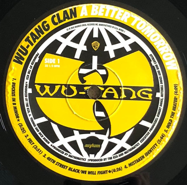 Wu-Tang Clan - A Better Tomorrow - Mint- 2 LP Record 2015 Warner USA Vinyl & Download - Hip Hop - Shuga Records