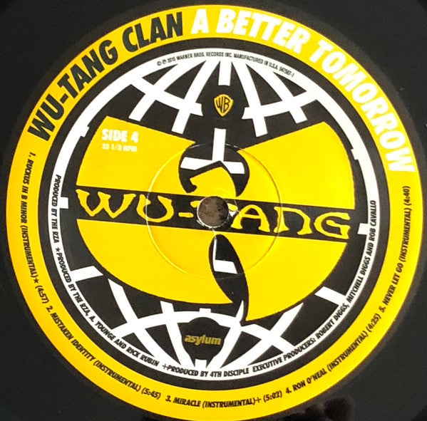 Wu-Tang Clan - A Better Tomorrow - Mint- 2 LP Record 2015 Warner USA Vinyl & Download - Hip Hop - Shuga Records