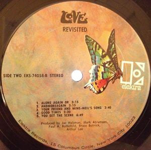 Love - Revisited - VG+ LP Record 1970 Elektra USA Vinyl - Garage Rock / Pop Rock - Shuga Records