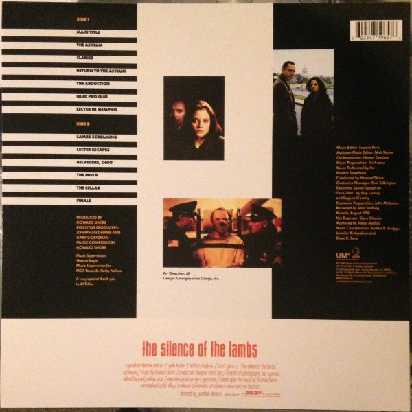 Howard Shore - The Silence Of The Lambs (The Original Motion Picture Score 1991) - Mint- LP Record 2015 Geffen UMe USA Vinyl - Score - Shuga Records
