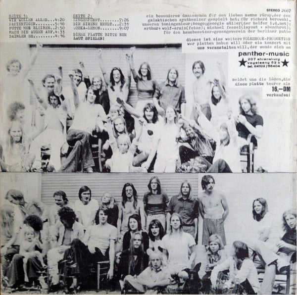 Panther - Wir Wollen Alles! - VG+ LP Record 1978 Panther-Music Germany Original Vinyl & Poster Sleeve - Krautrock / Hard Rock - Shuga Records