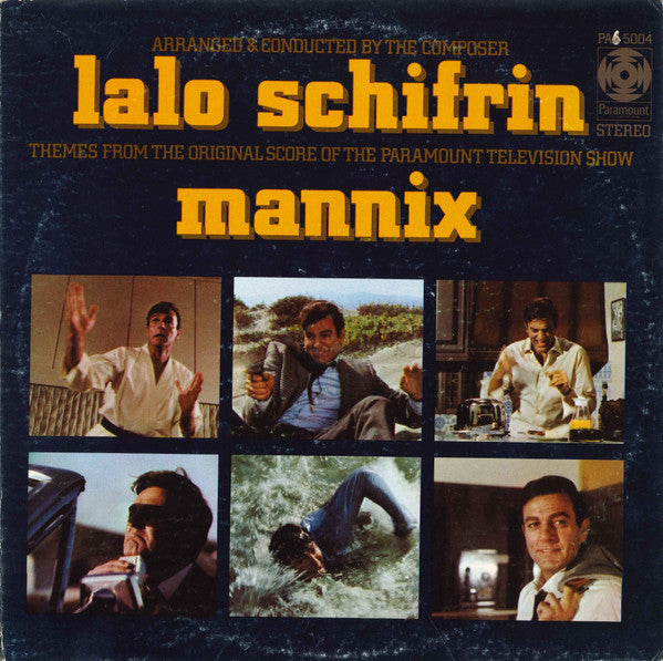 Lalo Schifrin – Mannix - VG+ LP Record 1968 Paramount USA Vinyl - Soundtrack / Jazz / Jazz-Funk - Shuga Records
