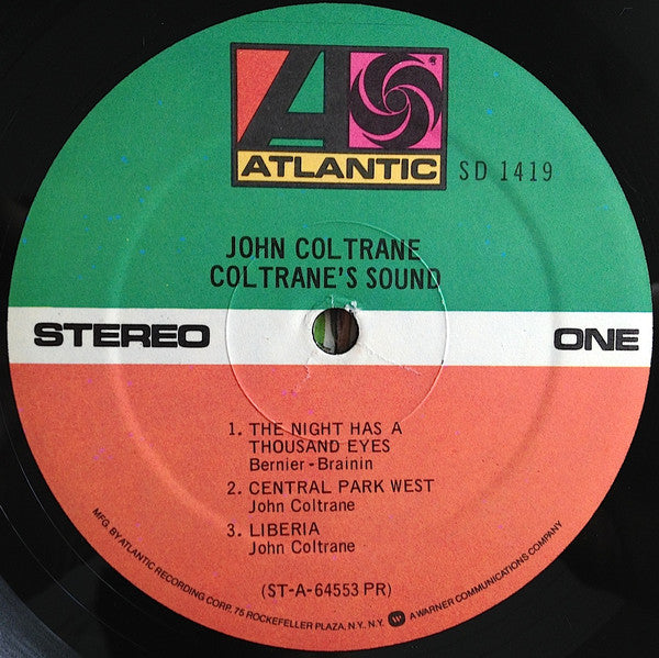 John Coltrane - Coltrane's Sound (1964) - Mint- LP Record 1975 Atlantic USA Vinyl - Jazz / Hard Bop - Shuga Records