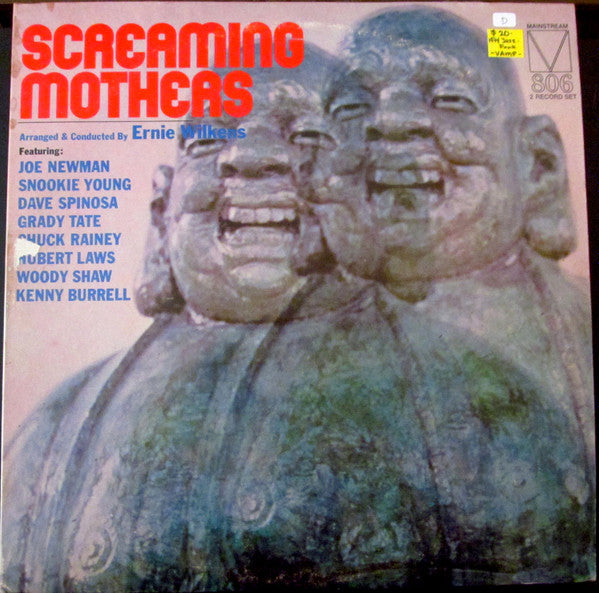 Ernie Wilkins, Joe Newman, Snookie Young, Dave Spinosa, Grady Tate, Chuck Rainey, Hubert Laws, Woody Shaw, Kenny Burrell - Screaming Mothers - Mint- 2 LP Record 1974 Mainstream USA Promo Label Vinyl - Jazz / Funk / Bop - Shuga Records