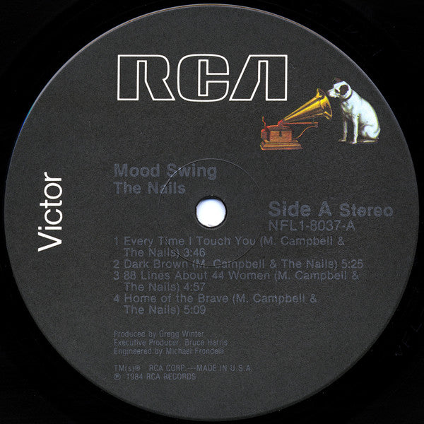 The Nails - Mood Swing - Mint- LP Record 1984 RCA USA Vinyl - New Wave / Alternative Rock - Shuga Records